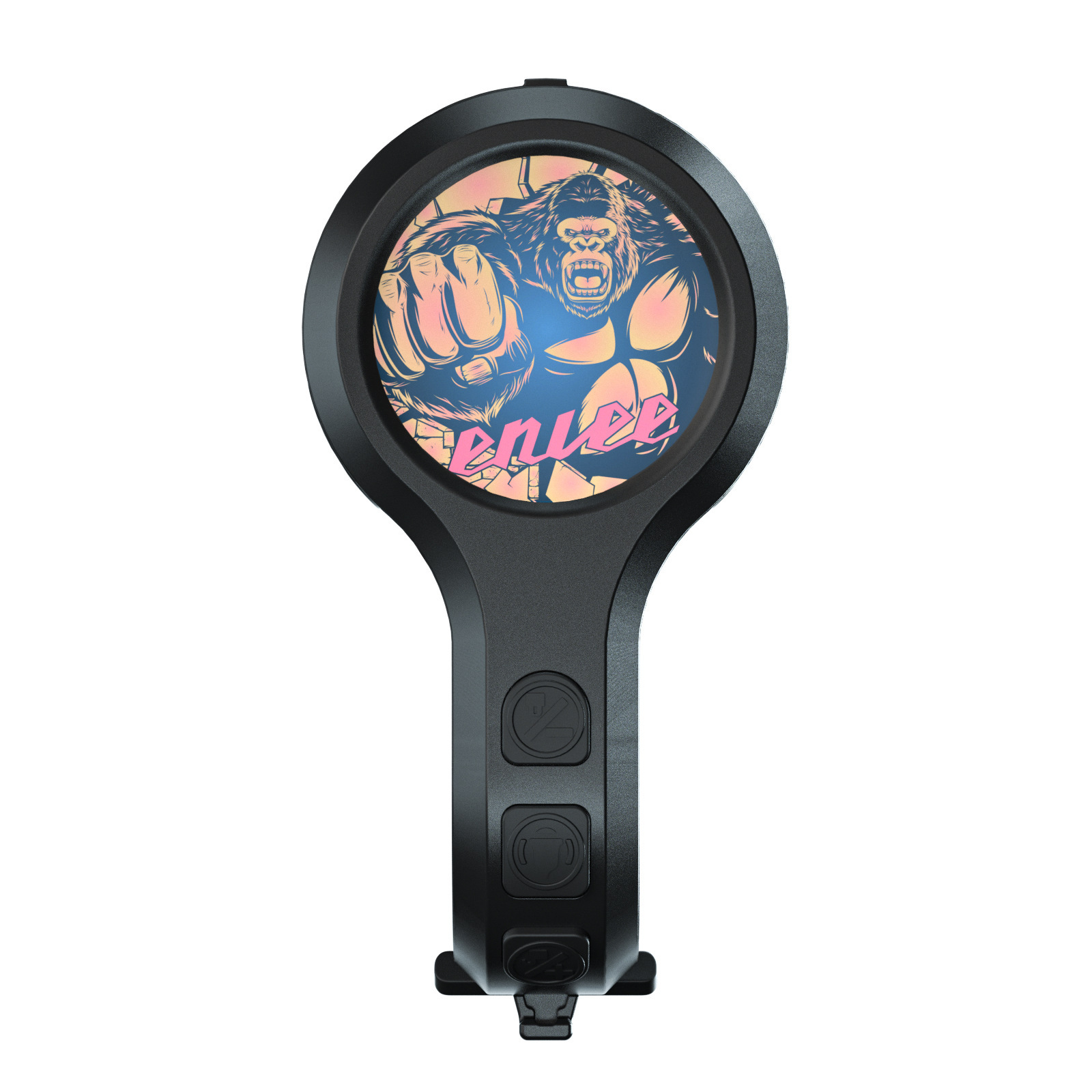 V888-ELOSUNG32244-202506061821-00 Black Style C Ultra-Loud Electric Bike Horn - 130dB USB Rechargeable, IPX6 Waterproof, Easy Mount Bicycle Safety Bell - Image 1