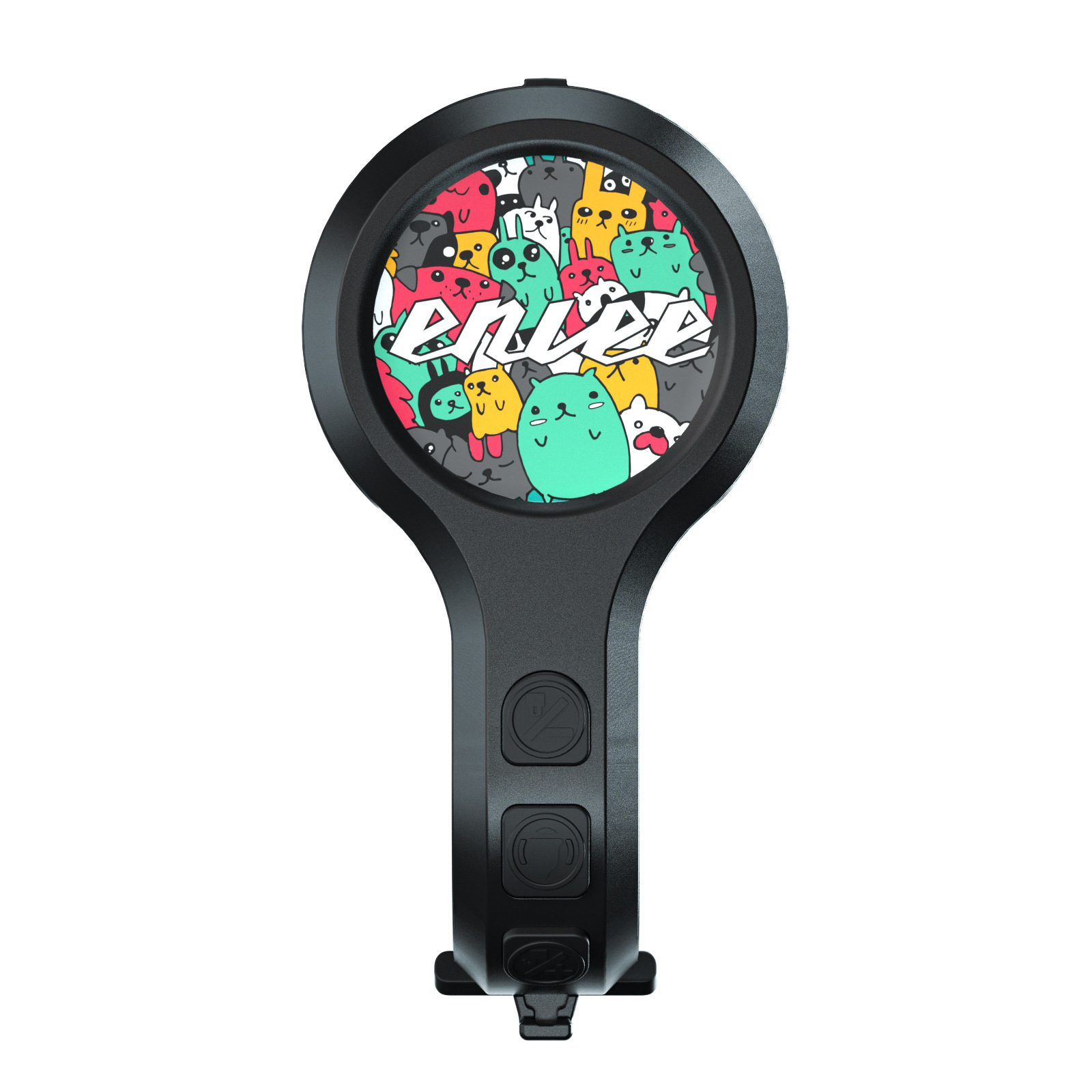 V888-ELOSUNG32245-202506061821-00 Black Style D Ultra-Loud Electric Bike Horn - 130dB USB Rechargeable, IPX6 Waterproof, Easy Mount Bicycle Safety Bell - Image 1