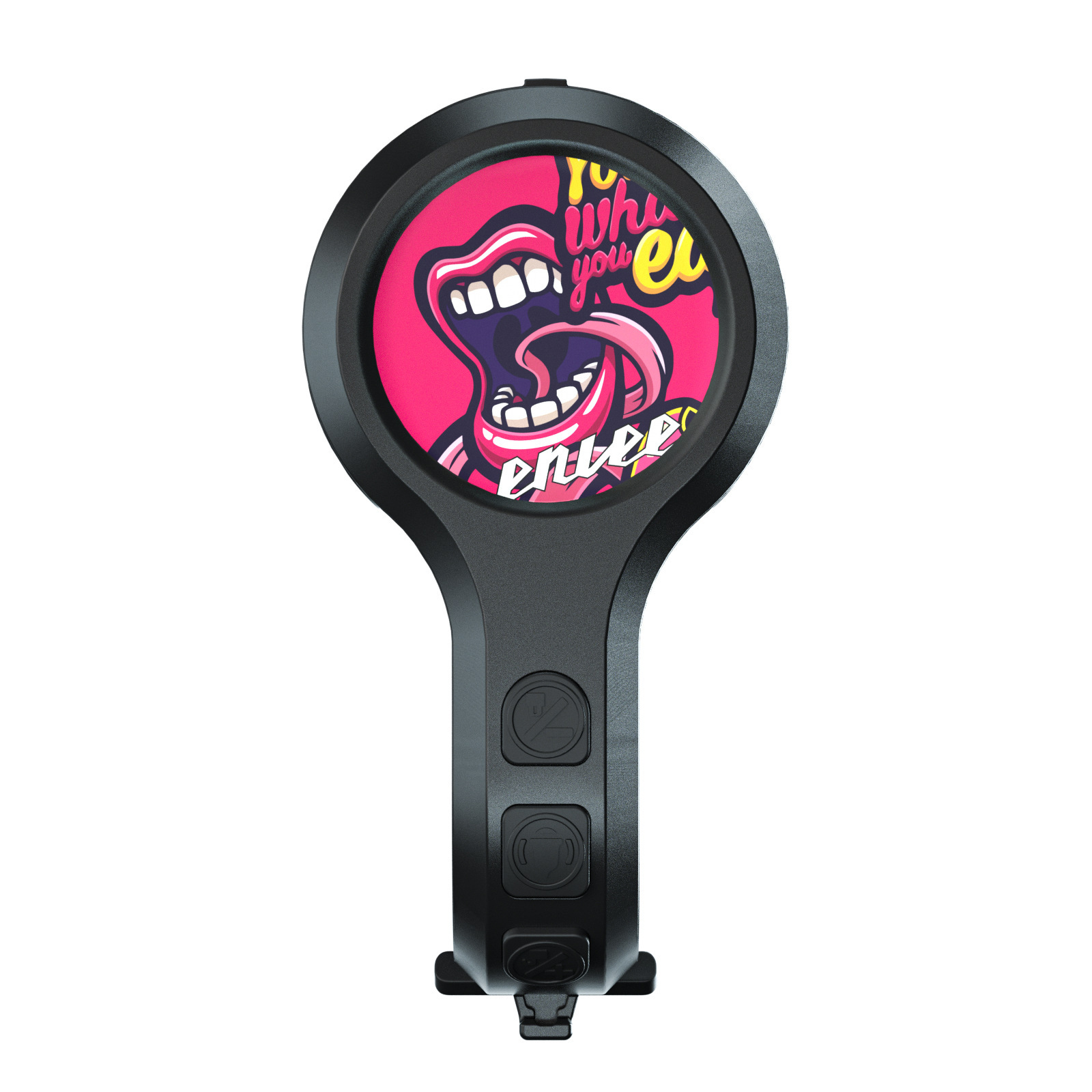 V888-ELOSUNG32246-202506061821-00 Black Style E Ultra-Loud Electric Bike Horn - 130dB USB Rechargeable, IPX6 Waterproof, Easy Mount Bicycle Safety Bell - Image 1