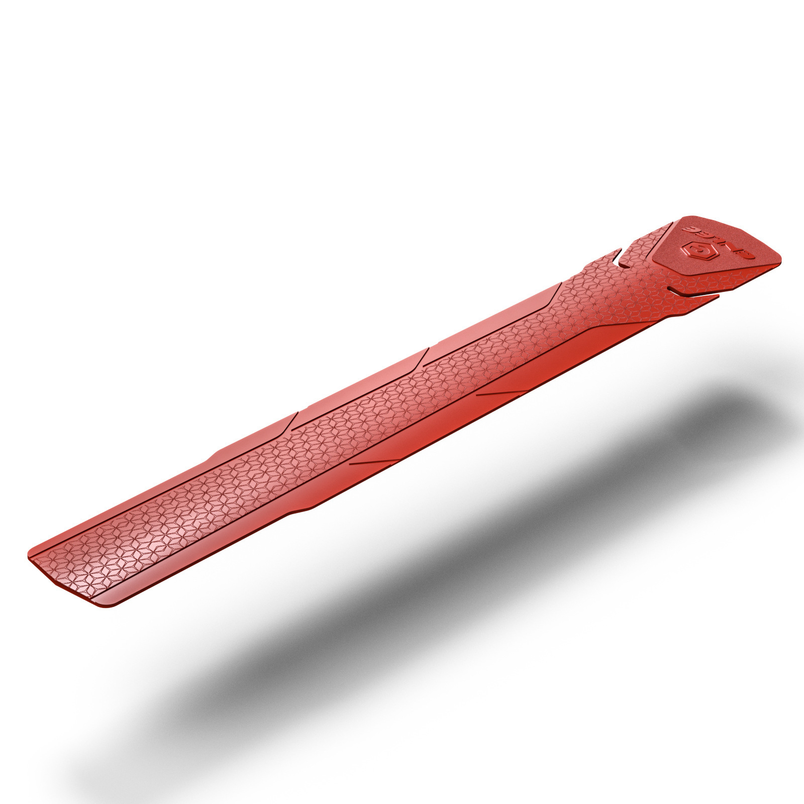 V888-ELOSUNG32480-202506191215-00 2 Pcs Red Durable Bicycle Frame Down Tube Protector Sticker - Anti-Scratch Guard for MTB & Road Bikes - Image 1