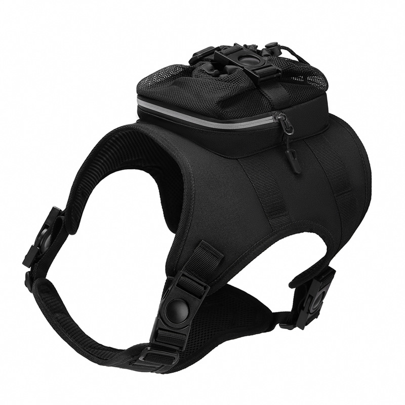 V888-ELOSUNG32554-202506191127-00 Size S Black Ultimate Dog Harness Vest with Backpack - Padded, Reflective & Adjustable for Medium Sized Dogs - Image 1