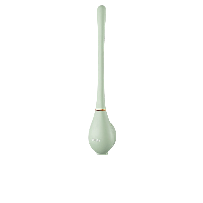 V888-ELOSUNG327-202236-00 Jade green baseball-shaped toilet brush 8cm * 42.5cm - Image 1