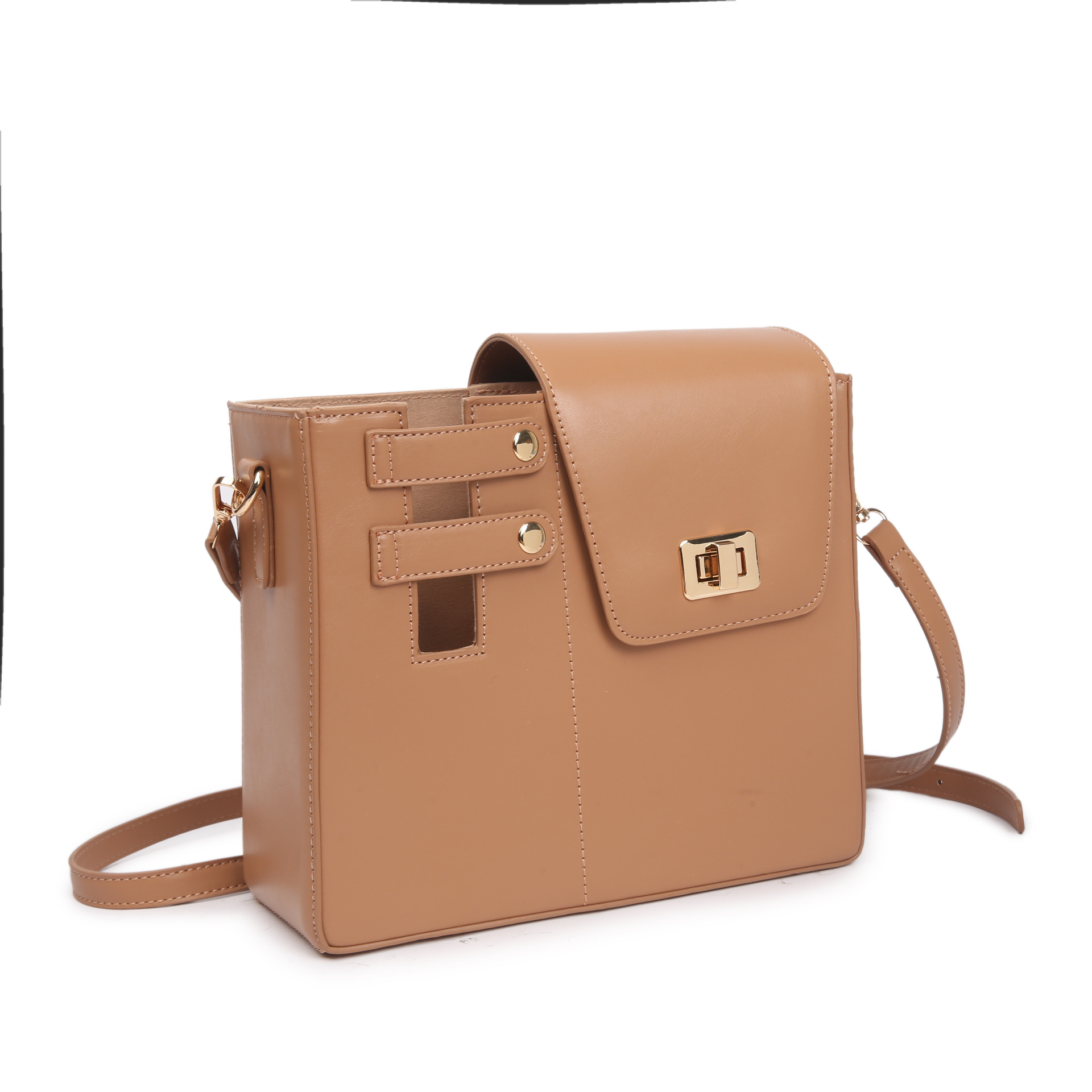 V888-ELOSUNG33413-202506191337-00 Khaki Portable Insulated Water Bottle Carrier Bag with Adjustable Shoulder Strap - Crossbody Drink Holder for Outdoor Activities - Image 1