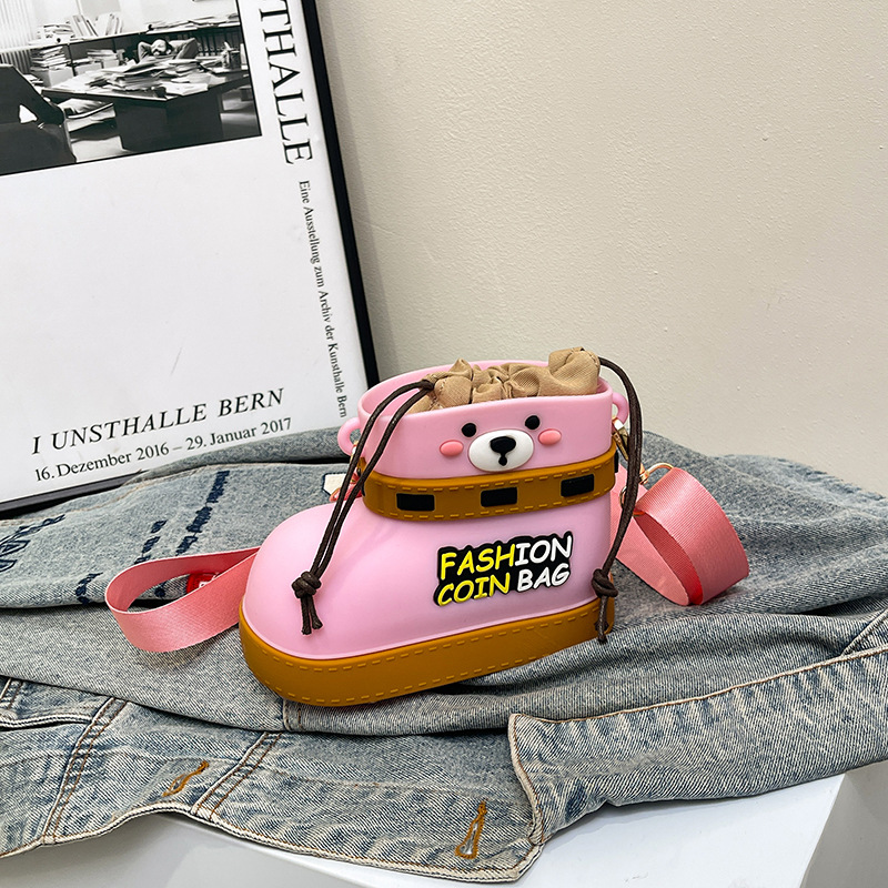 V888-ELOSUNG35261-202506241140-00 Adjustable Silicone Crossbody Bag - Multi-Way Lightweight Purse with Spacious Design(pink) - Image 1