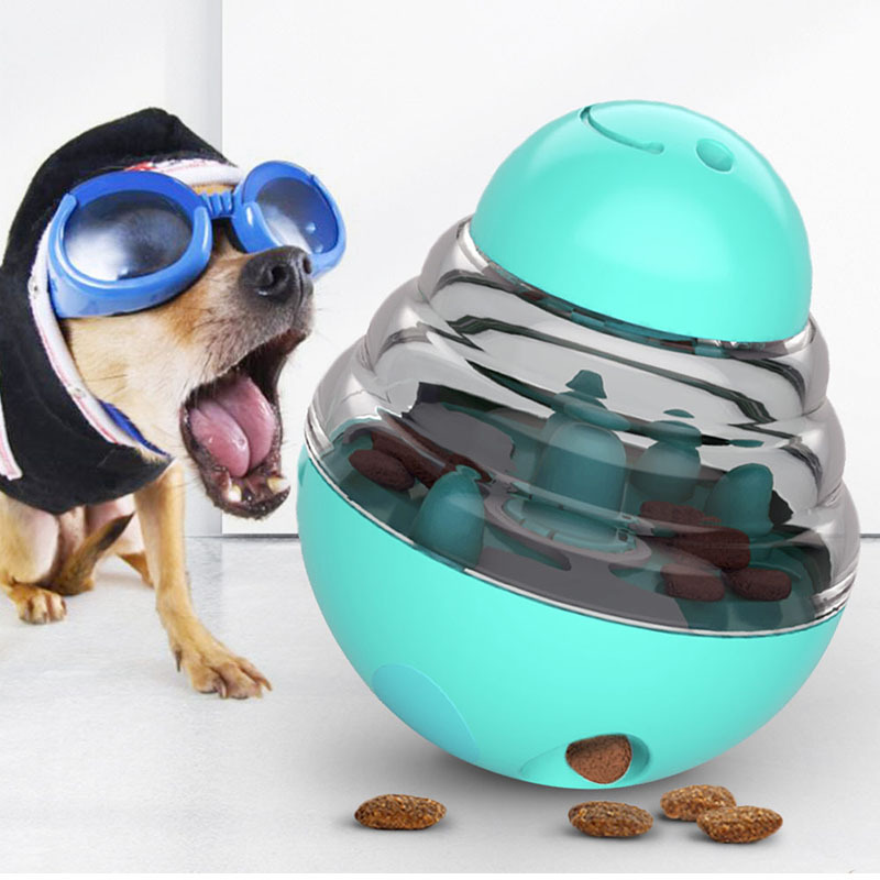 V888-ELOSUNG35363-202506301045-00 Interactive Dog Puzzle Feeder with Adjustable Food Dispensing Holes(Blue) - Image 1