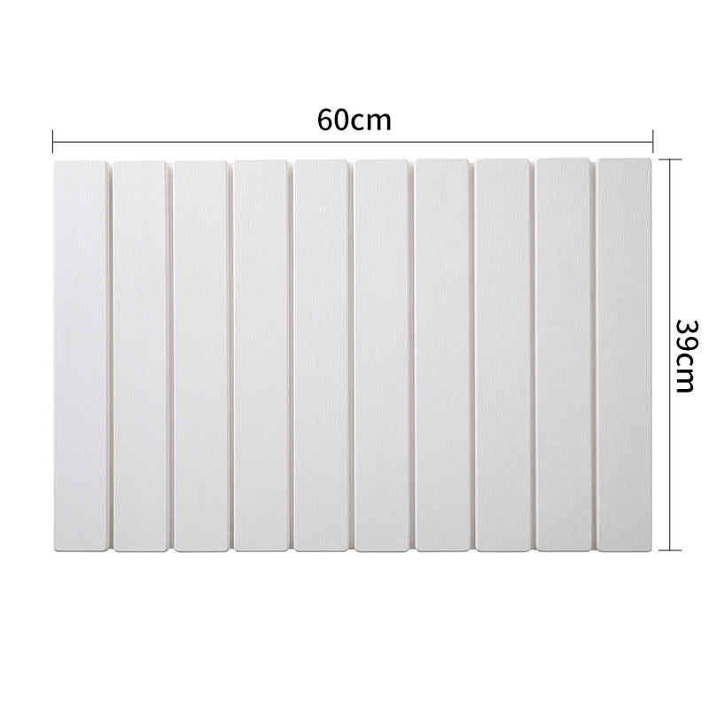 V888-ELOSUNG35395-202506301015-00 Collapsible Diatom Mud Bath Mat - Quick Dry, Non-Slip, Odor-Free Absorbent Pad(white) - Image 1