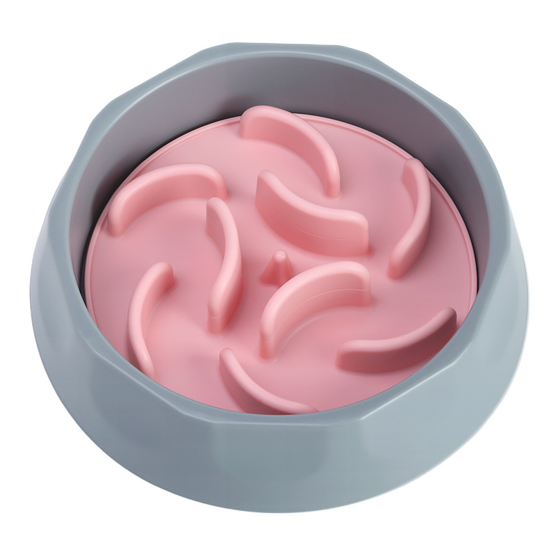 V888-ELOSUNG35425-202506301027-00 Slow Feeder Dog Bowl Set - Anti-Choke Puzzle Feeder Insert & Bowl for Healthy Eating Habits(pink) - Image 1