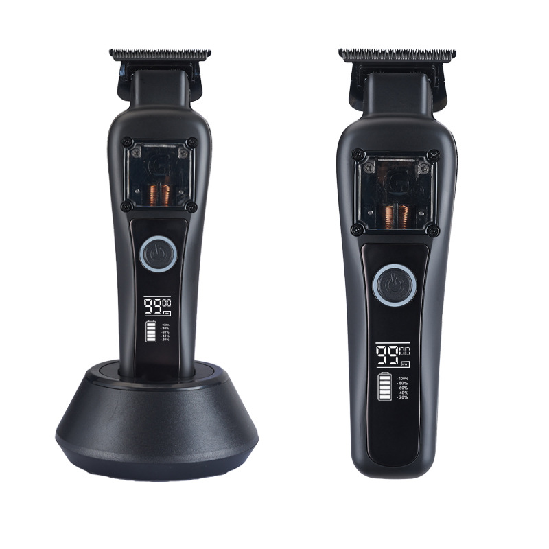 V888-ELOSUNG35464-202506301121-00 Professional Cordless Hair Clipper with Magnetic Motor - 9900 RPM, 180 Min Runtime, LCD Display & Dual Charging(black) - Image 1