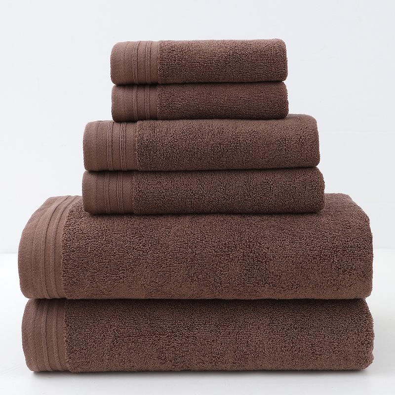 V888-ELOSUNG35599-202507041045-00 Luxury Combed Cotton Towel Collection - Highly Absorbent, Soft & Durable for Bath, Hand, and Face(Dark brown) - Image 1