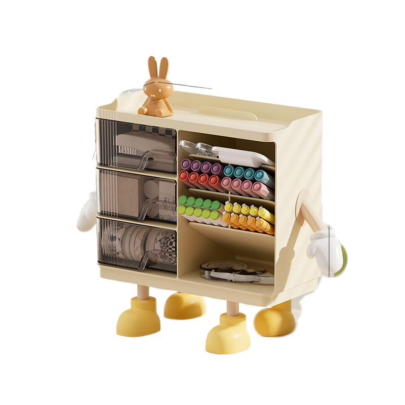 V888-ELOSUNG366-200112-00 Desktop stationery storage box + 2 hands and 4 feet (large size) - Image 1