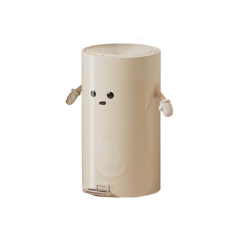 V888-ELOSUNG382-202195-00 Round trash can 20L, 2 hands+eyes (large size) - Image 1