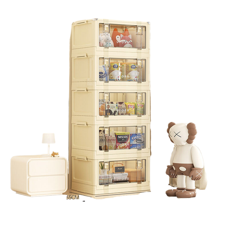 V888-ELOSUNG596-202016-00 Vintage folding storage box, large size, 5 layers - Image 1