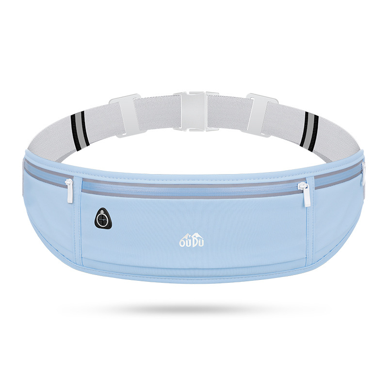 V888-EOSUNG31013-202505191323-00 Sky blue Adjustable Running Belt - Fits Large Phones, Reflective, Earphone Port - Image 1