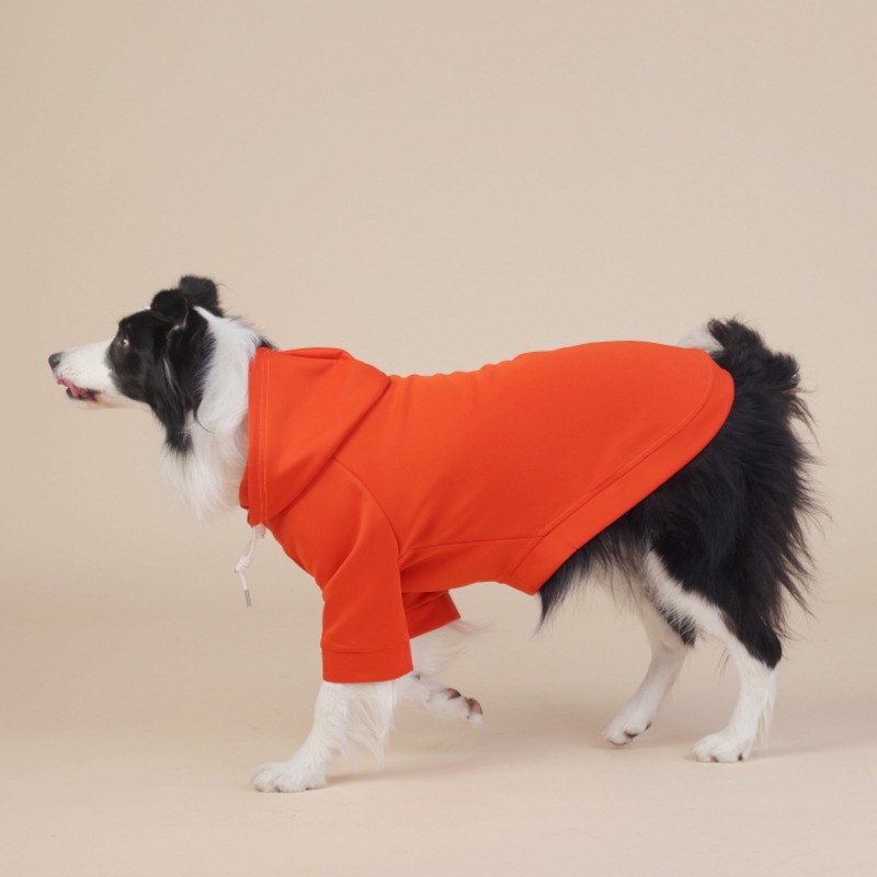 V888-EOSUNG31044-202505231352-00 Orange Classic Dog Sweatshirt with Hood & Drawstrings - For Large Dogs (Size : 4XL) - Image 1