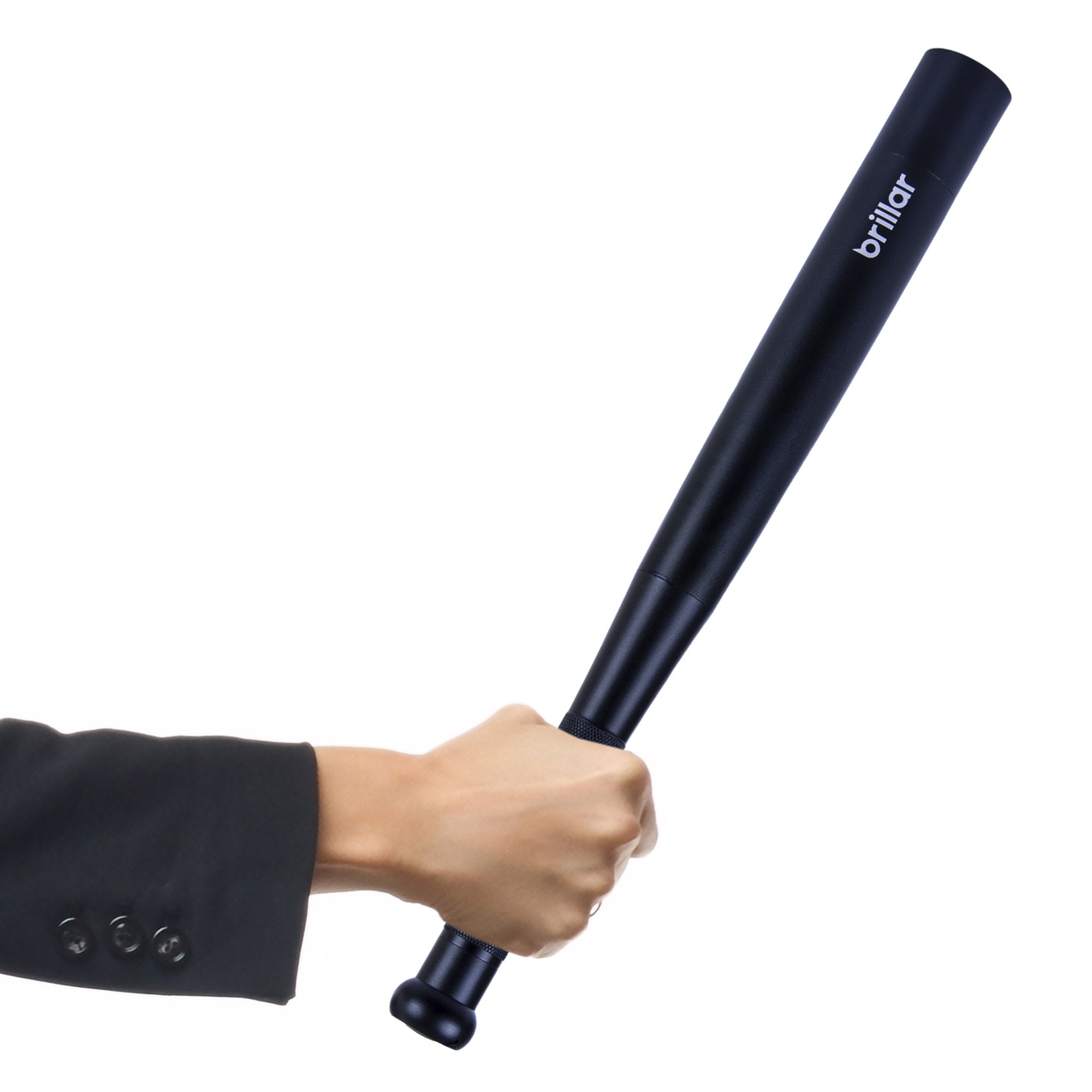 V915-BR0034-BK-204051-00 Brillar Aluminium Long Torch - Black - Image 1