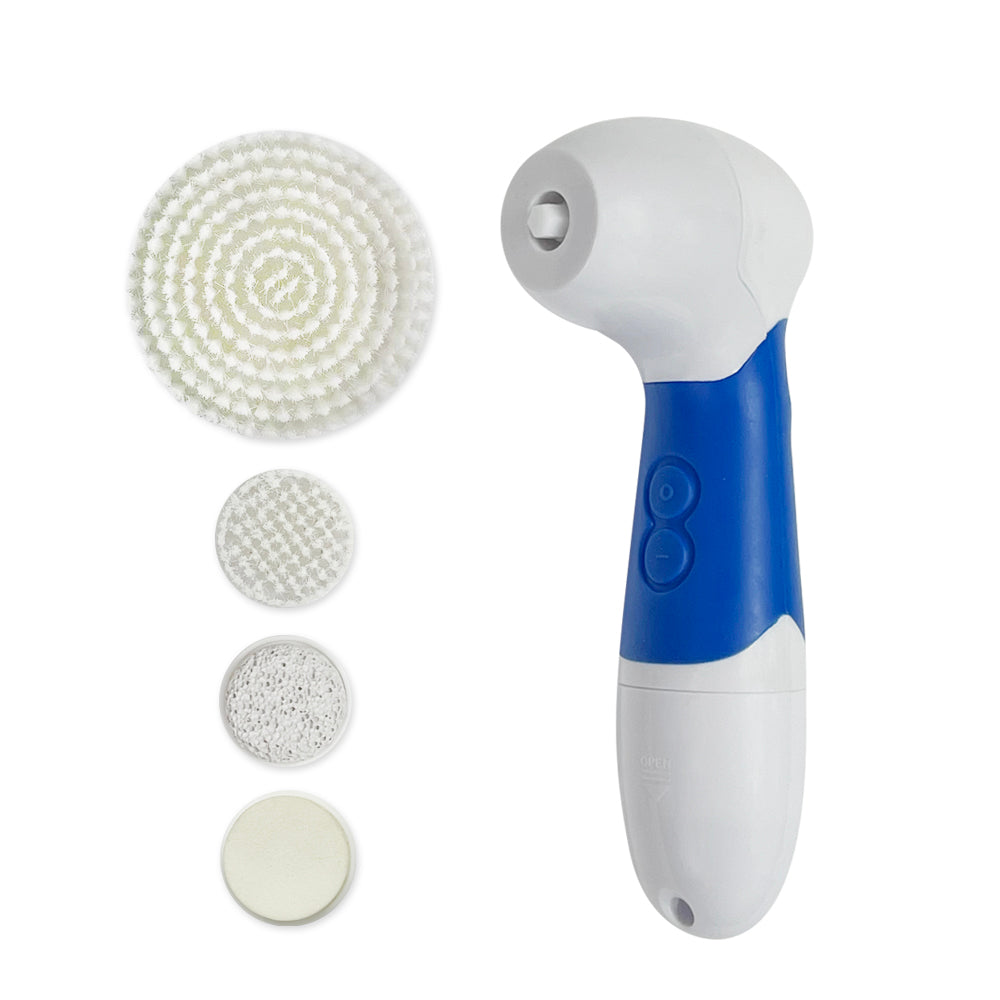 V915-CV0021-203778-00 Clevinger Ultimate Spin Facial Cleansing Brush Set - 4 Heads - Image 1