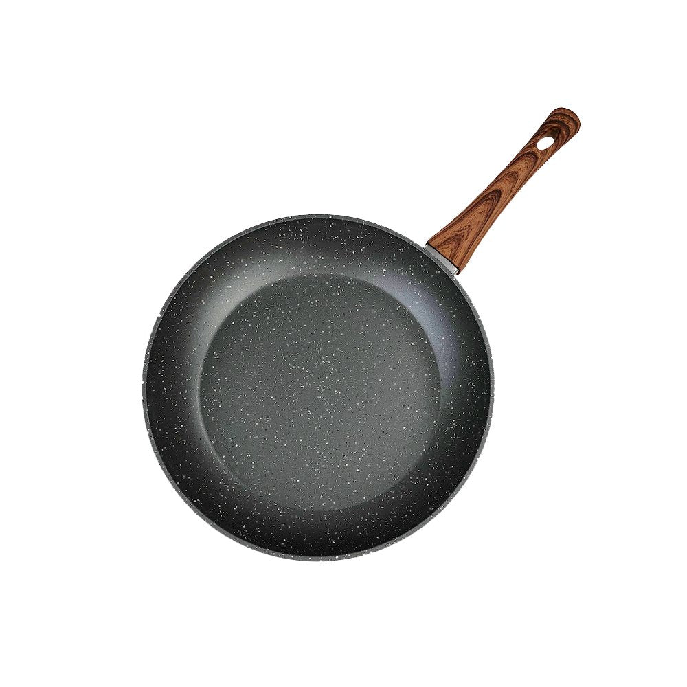 V915-CV0051-203725-00 28cm PFOA Free Non-Stick Frypan with Wooden Look Handle - Image 1