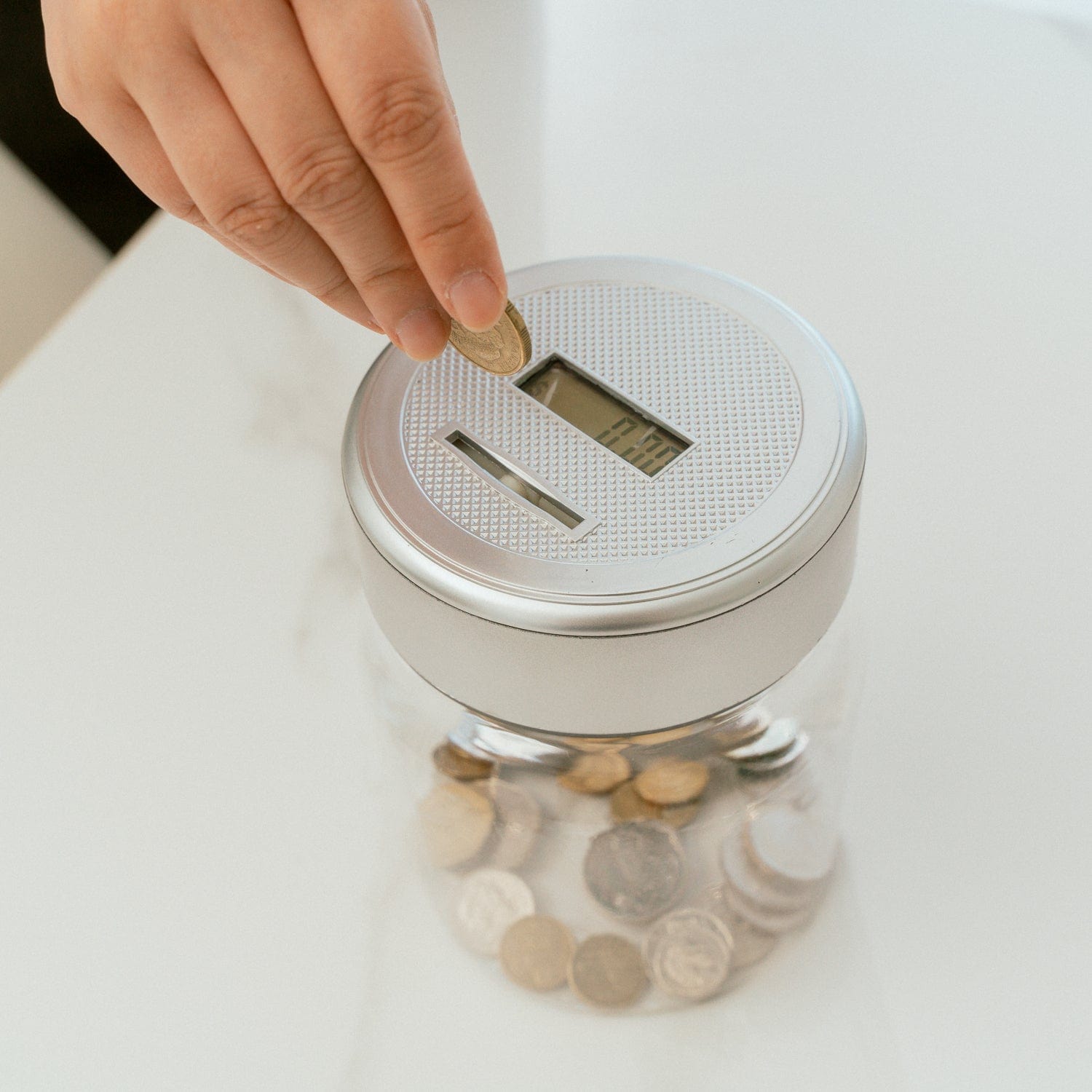 V915-GI0043X2-203622-00 2 x Digital Coin Counting Money Jar Australian Coin with LCD Display Fun for Kid - Image 1