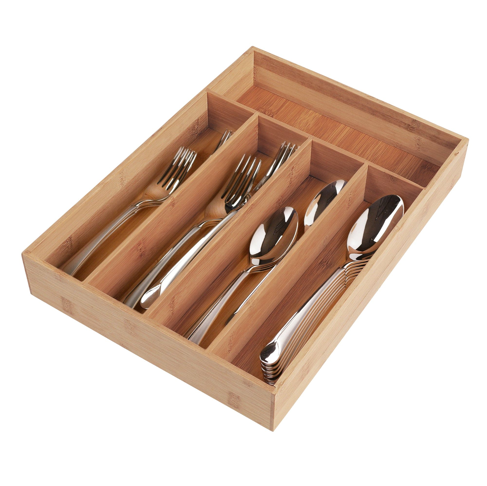 V915-KU0198-203762-05 Bamboo Cutlery Tray - Image 1
