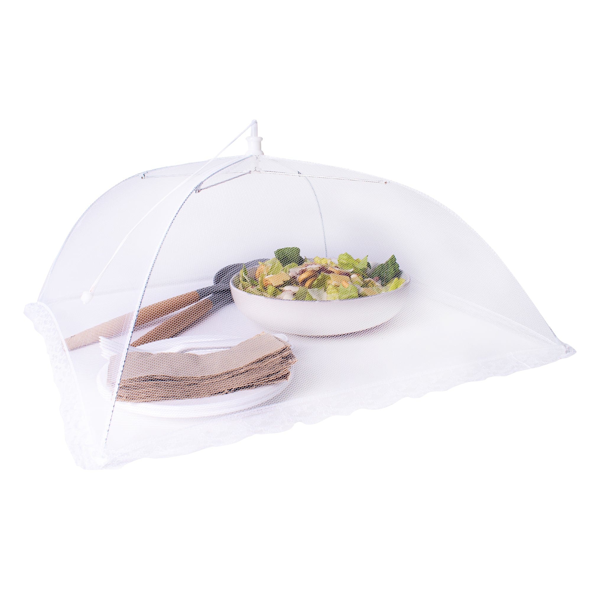 V915-KU0237-203285-00 37cm Square Pop-up Mesh Food Cover - Image 1