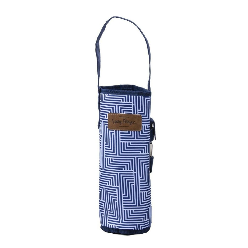 V915-LD0122-MK-204053-00 Lazy Dayz Insulated Wine Bottle Tote - Makena - Image 1