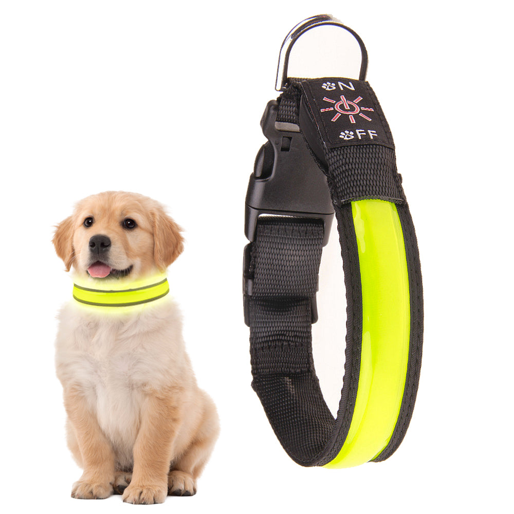V915-ZP0115-203646-00 50cm Rechargeable Light-up LED Pet Collar - Image 1