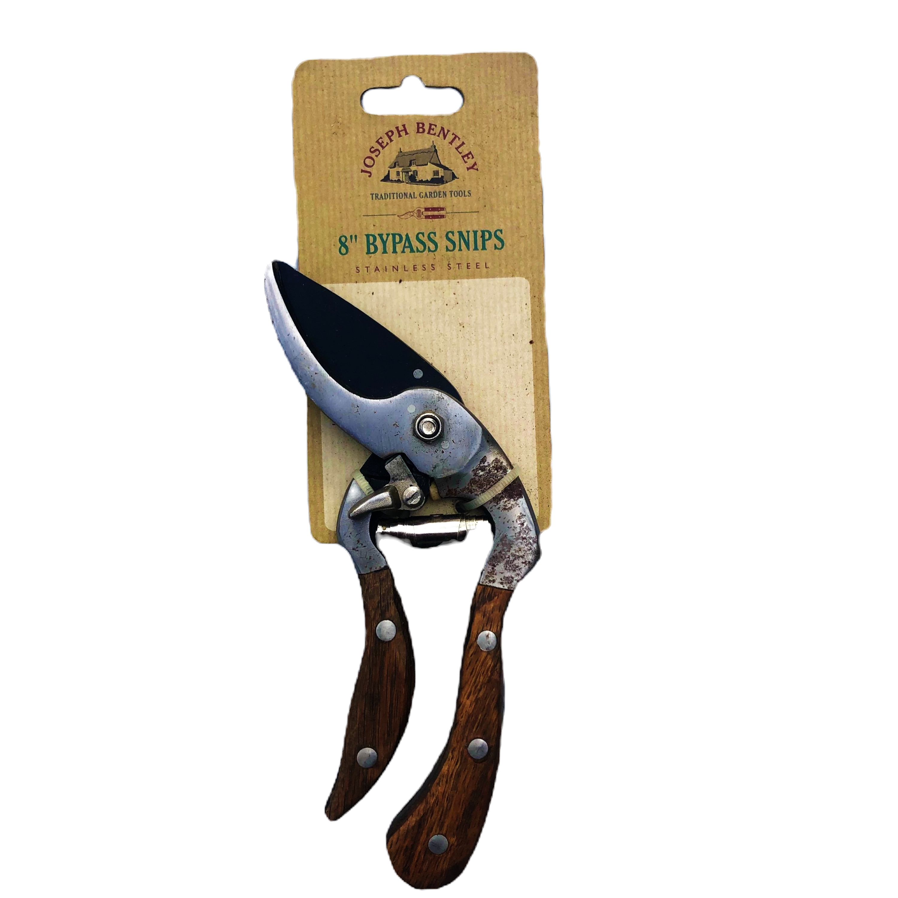 V925-JBY0286-209548-00 Joseph Bentley (UK) 8” Bypass Secateurs | Stainless Steel - Image 1