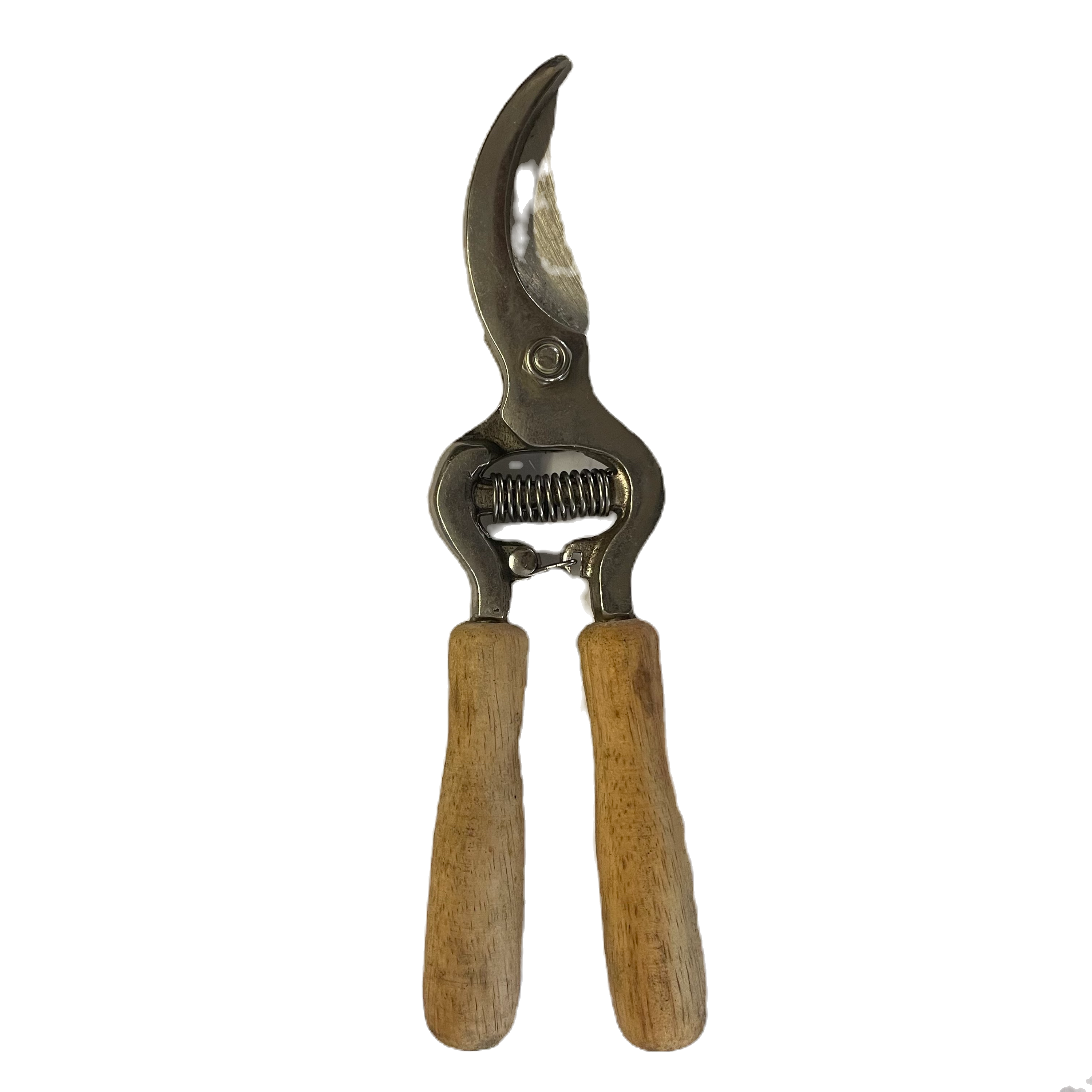V925-TQT4-209564-00 Curved Pruning Shears | Wooden Handle - Image 1