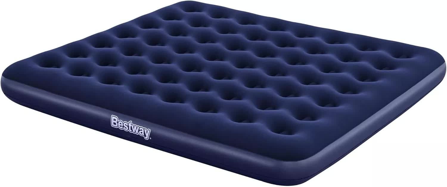 V958-67004-202504101015-00 Bestway 2.03m x 1.83m x 22cm Air Mattress King Inflatable Air Bed Indoor/Outdoor Heavy Duty Durable Camping - Image 1