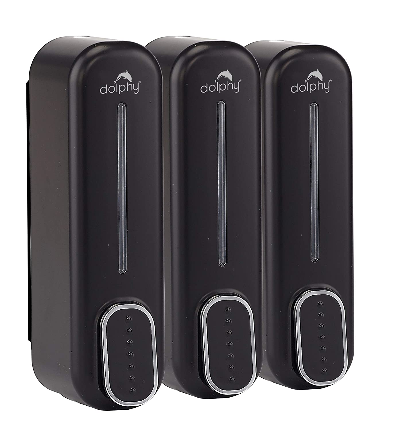 V959-DSDR0061-202507030931-00 Manual Soap Dispenser 300ml (Pack of 3) - Black - Image 1