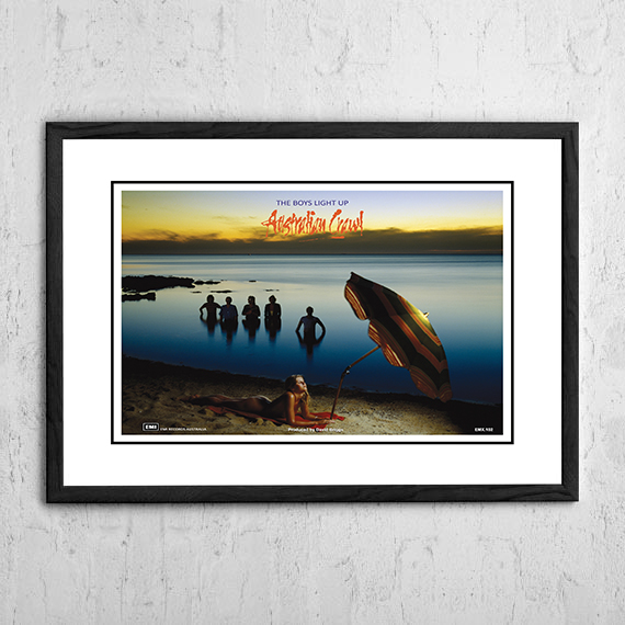 V967-A30426-A3-223798-00 Australian Crawl 'Boys Light Up' In Store Poster 1980 - Framed A3 - Image 1