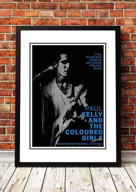 V967-A30446-A2-223705-00 Paul Kelly 'Gossip' In Store Poster 1986 - Framed A2 - Image 1