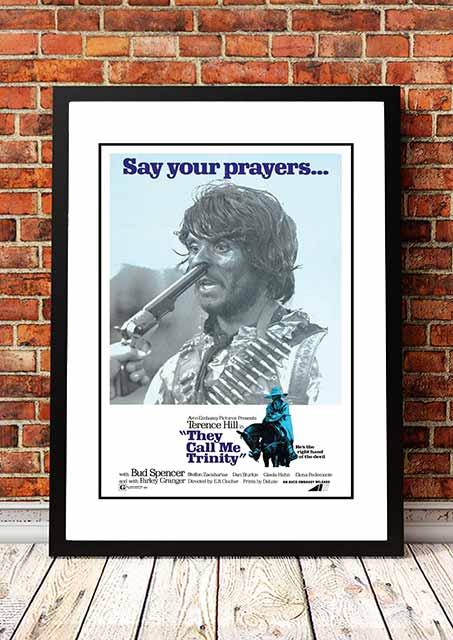 V967-CMP38-A2-202504140937-00 They Call Me Trinity' Cult Movie Poster! - Framed A2 - Image 1