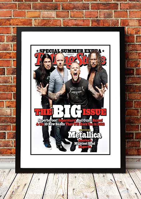 V967-RSM31-A2-202504140942-00 Metallica' Rolling Stone Magazine Cover! - Framed A2 - Image 1