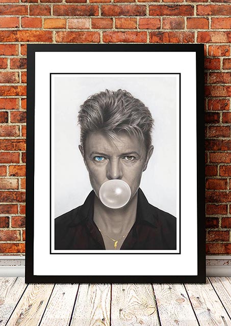 V967-SS0438-A2-202504150911-00 David Bowie ‘Bubblegum’ Pop Art Poster - Framed A2 - Image 1