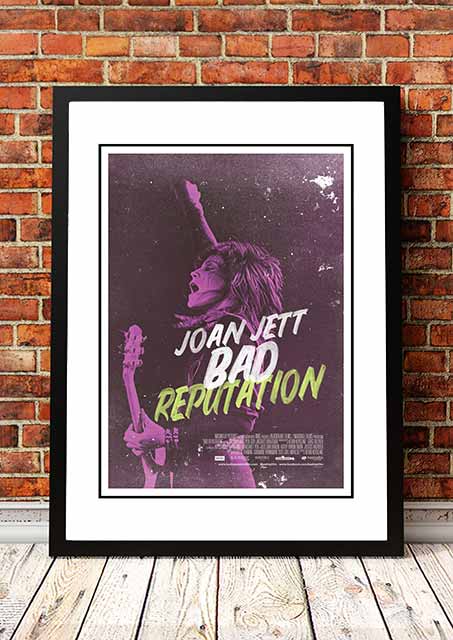 V967-SS0446-A3-202504150916-00 Joan Jett ‘Bad Reputation’ Movie Poster 2018 - Framed A3 - Image 1