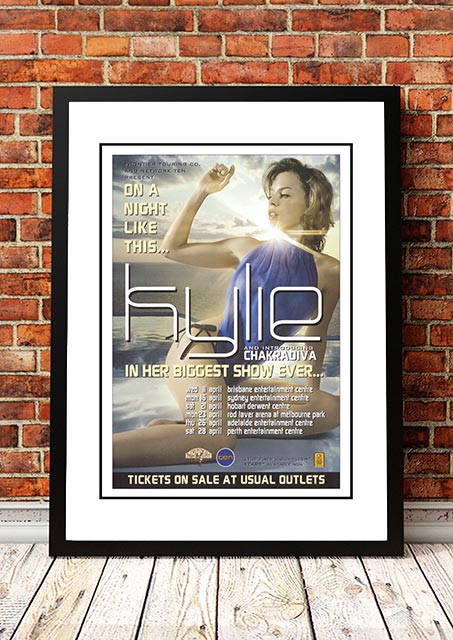 V967-SS0450-A2-202504150920-00 Kylie Minogue ‘On A Night Like This’ Australian Tour Poster 2001 - Framed A2 - Image 1