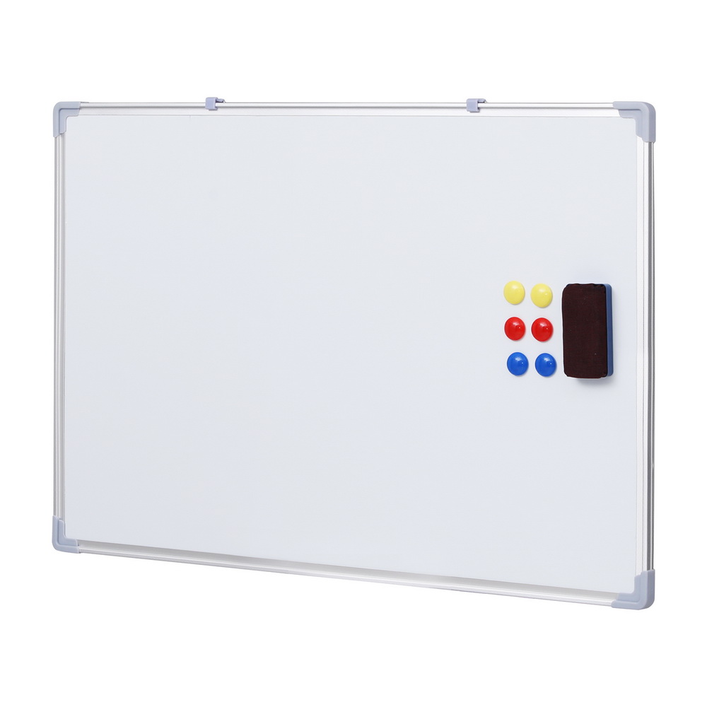 WB-60X90-BOARD-173498-00 Magnetic Whiteboard 60x90cm Erase Board Marker Eraser Tray Home Office School - Image 1