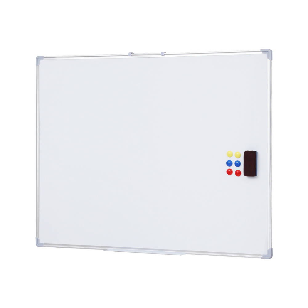 WB-90X120-BOARD-173833-00 Magnetic Whiteboard 90x120cm Erase Board Marker Eraser Tray Home Office School - Image 1