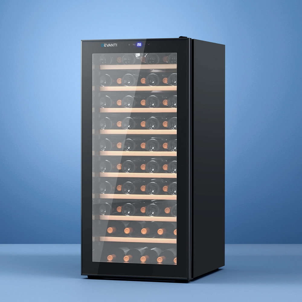 WC-168WS-66B-BK-183465-06 Devanti Wine Fridge Cooler 66 Bottles - Image 1