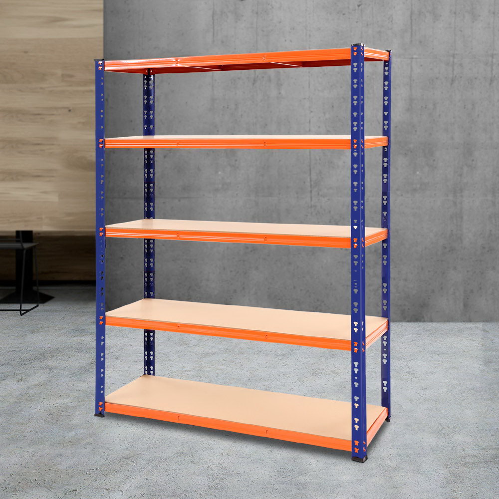 WR-E-12X18-BO-20731-07 Giantz 1.8M Garage Shelving Warehouse Rack Pallet Racking Storage Shelve Blue - Image 1