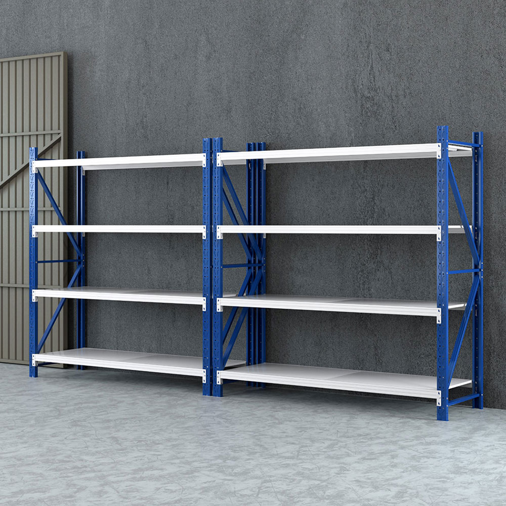 WR-F-20206-200BG-ABCX2-215077-06 Giantz 4Mx2M Garage Shelving Warehouse Rack Blue - Image 1