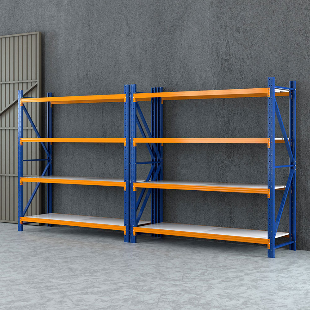 WR-F-20206-200BO-ABCX2-215082-06 Giantz 4Mx2M Garage Shelving Warehouse Rack Orange - Image 1