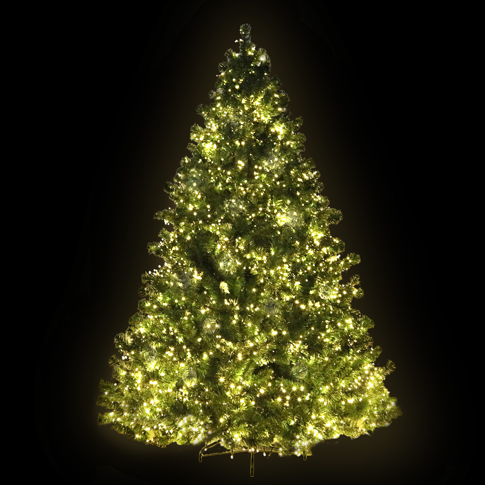 XM-TR-FULL-8FT-LED-18623-00 Jingle Jollys Christmas Tree 2.4M Xmas Tree Decorations 3190 LEDs 8 Light Mode - Image 1