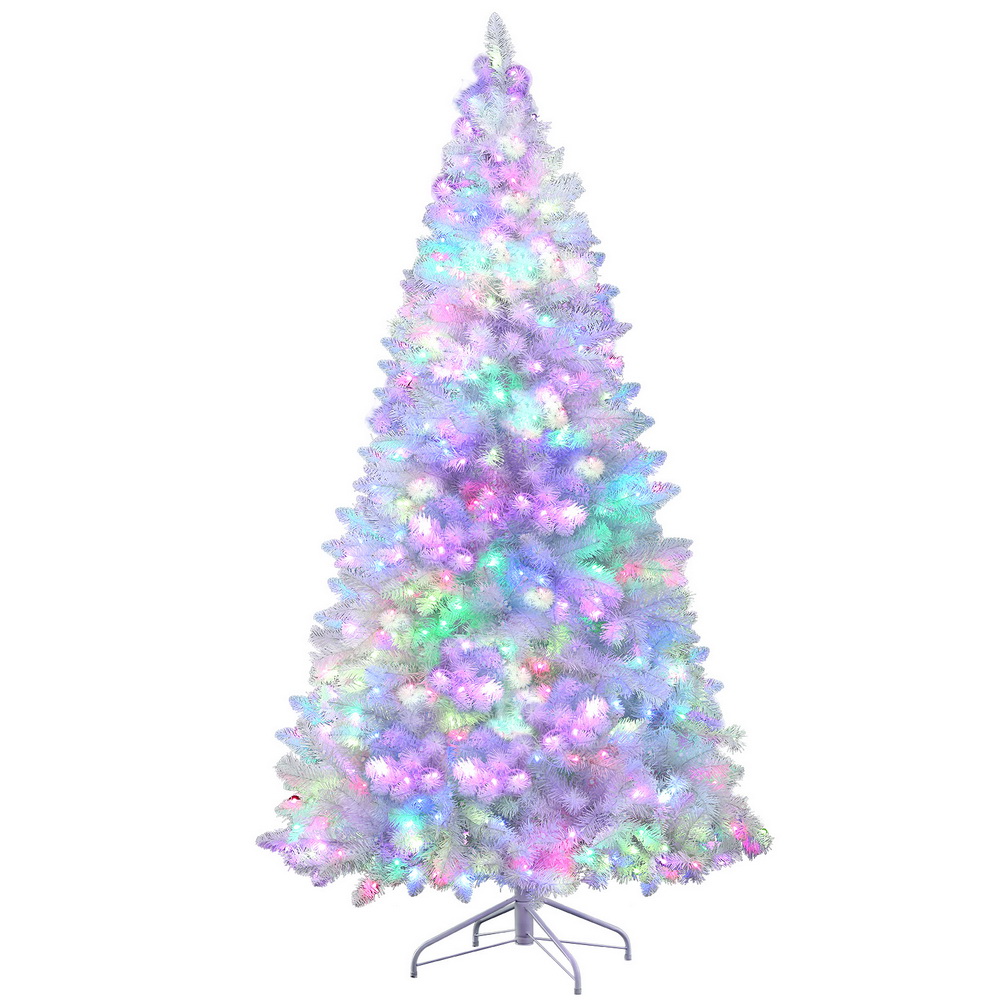 XM-TR-WELL-7F-WH-MC-190851-00 Jingle Jollys Christmas Tree 2.1m RGB Remote Xmas Party Decorations 1310 Tips - Image 1
