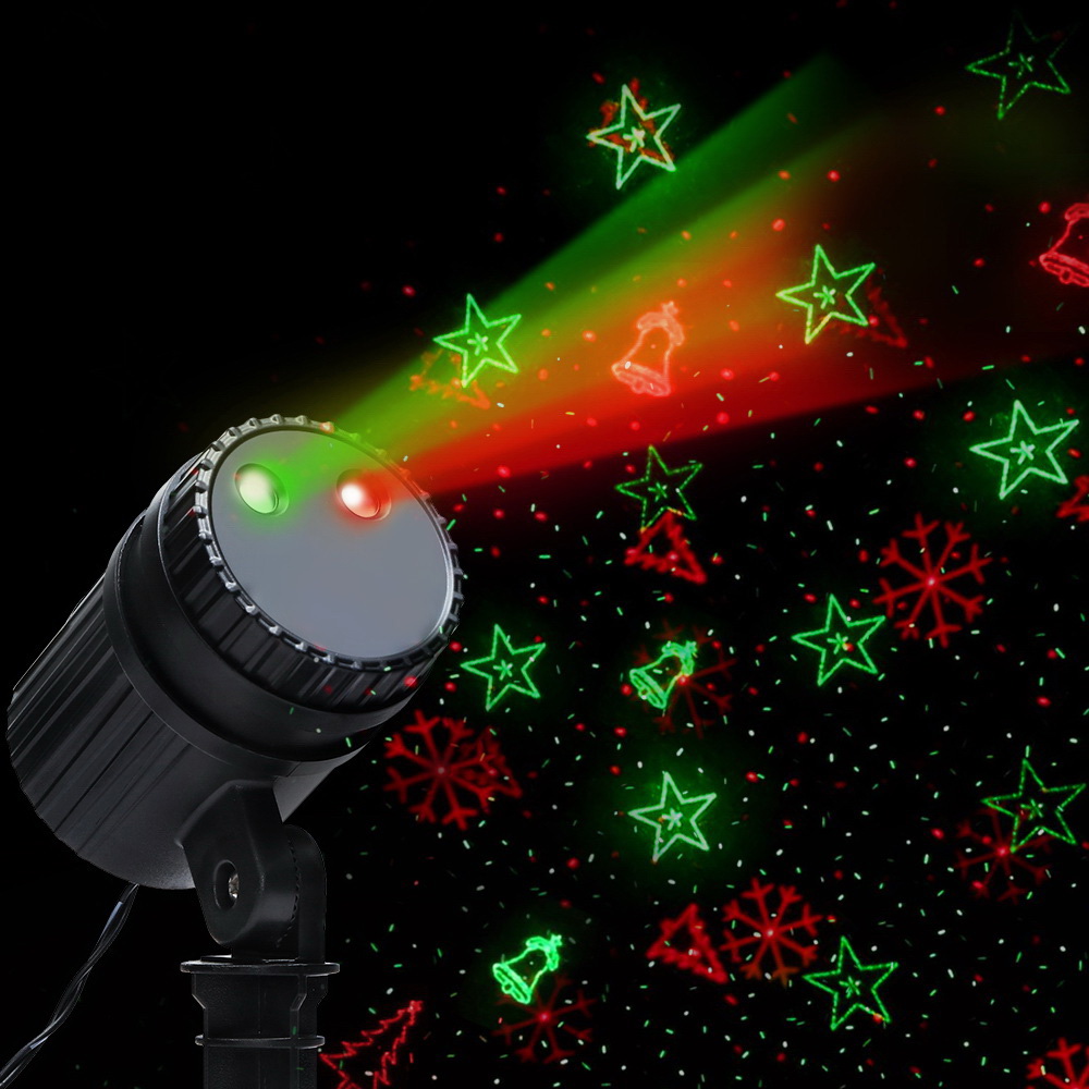 XMAS-LASER-BK-003-00 1X Projector Light Christmas Lights Laser Outdoor Decorations Jingle Jollys - Image 1