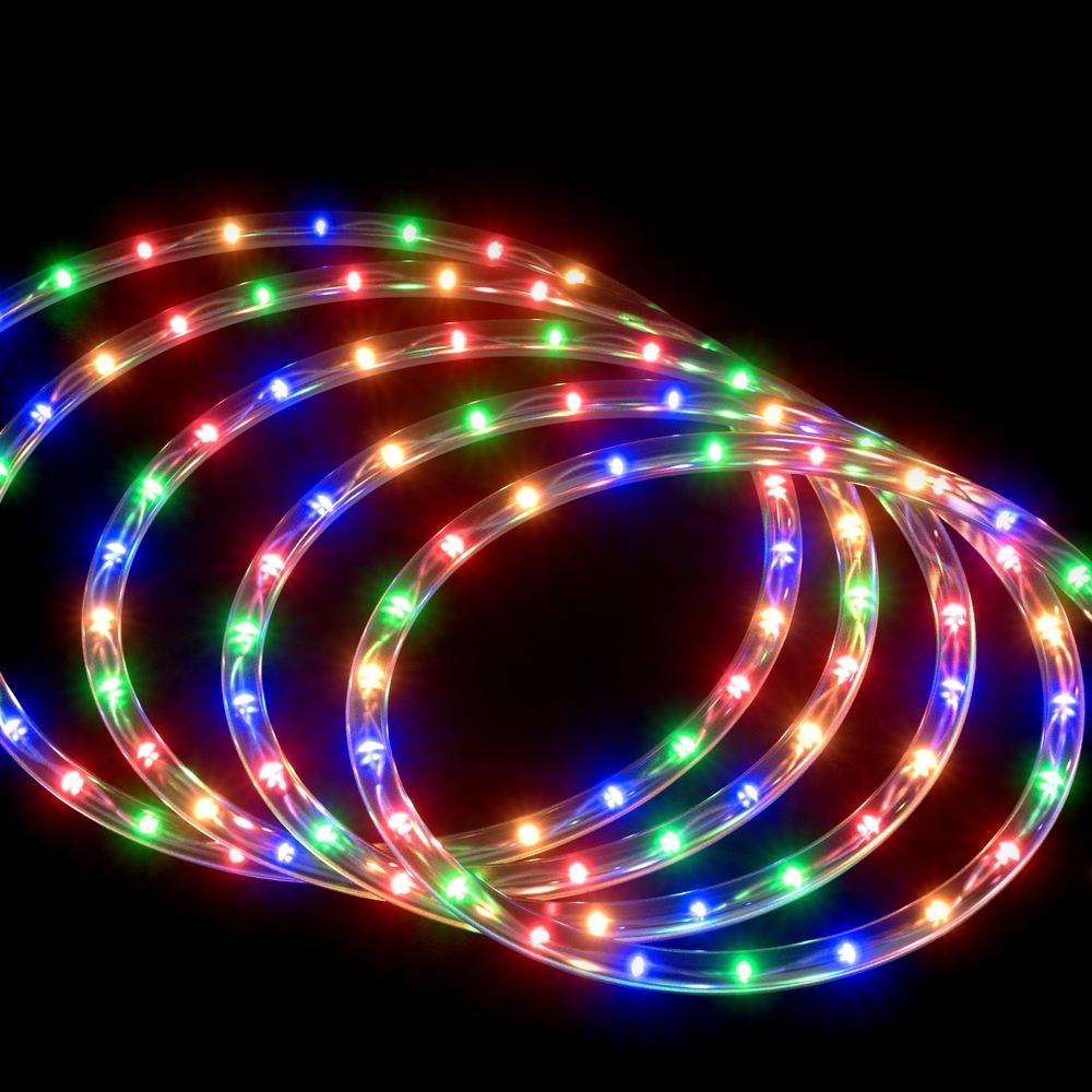 XMAS-ROPE-20M-600LED-MC-191877-00 20M Christmas Lights String Rope Light Decorations 600 LED Colorful Jingle Jollys - Image 1