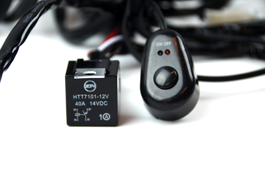 a_6 2way LED Universal Driving light Wiring Loom Harness 12V 24V 40A Relay Switch - Image 1