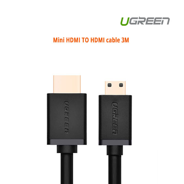 acbugn10118_01_20 UGREEN Mini HDMI TO HDMI cable 3M (10118) - Image 1