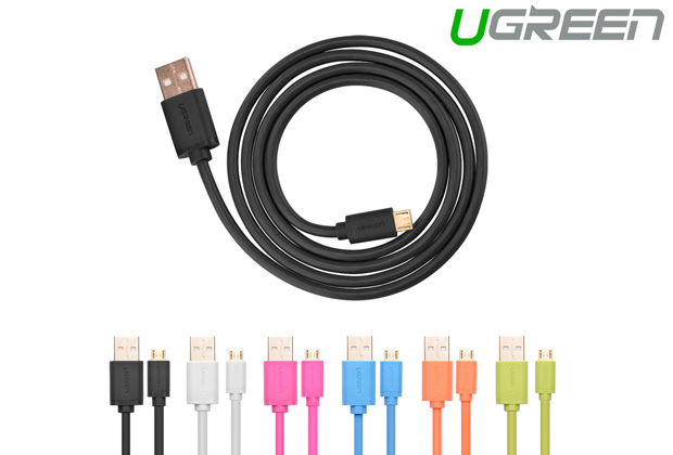 acbugn10848-1_2_20 UGREEN Micro USB Male to USB Male cable Gold-Plated - White 2M (10850) - Image 1